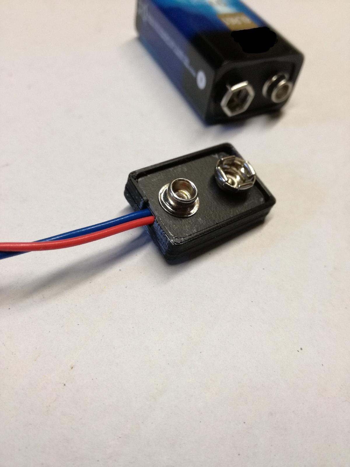 Acoplador de pilha de 9 volts. (6LR61)