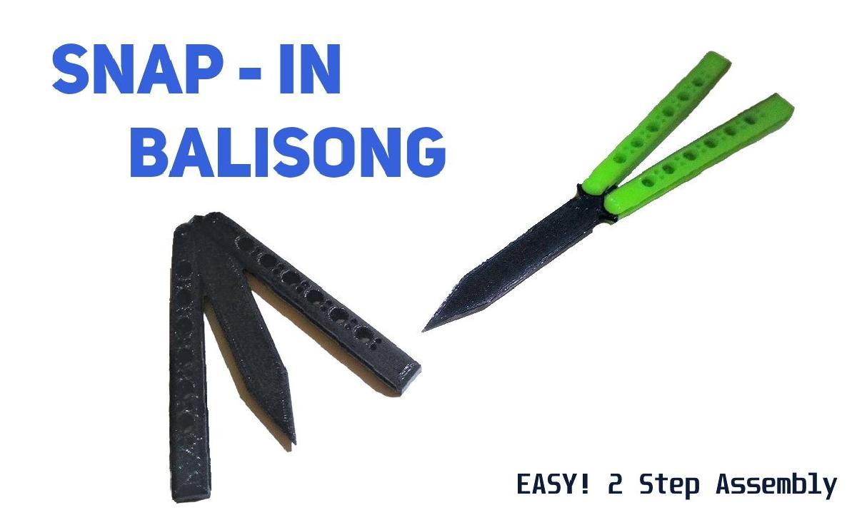 Faca Balisong/borboleta com encaixe.