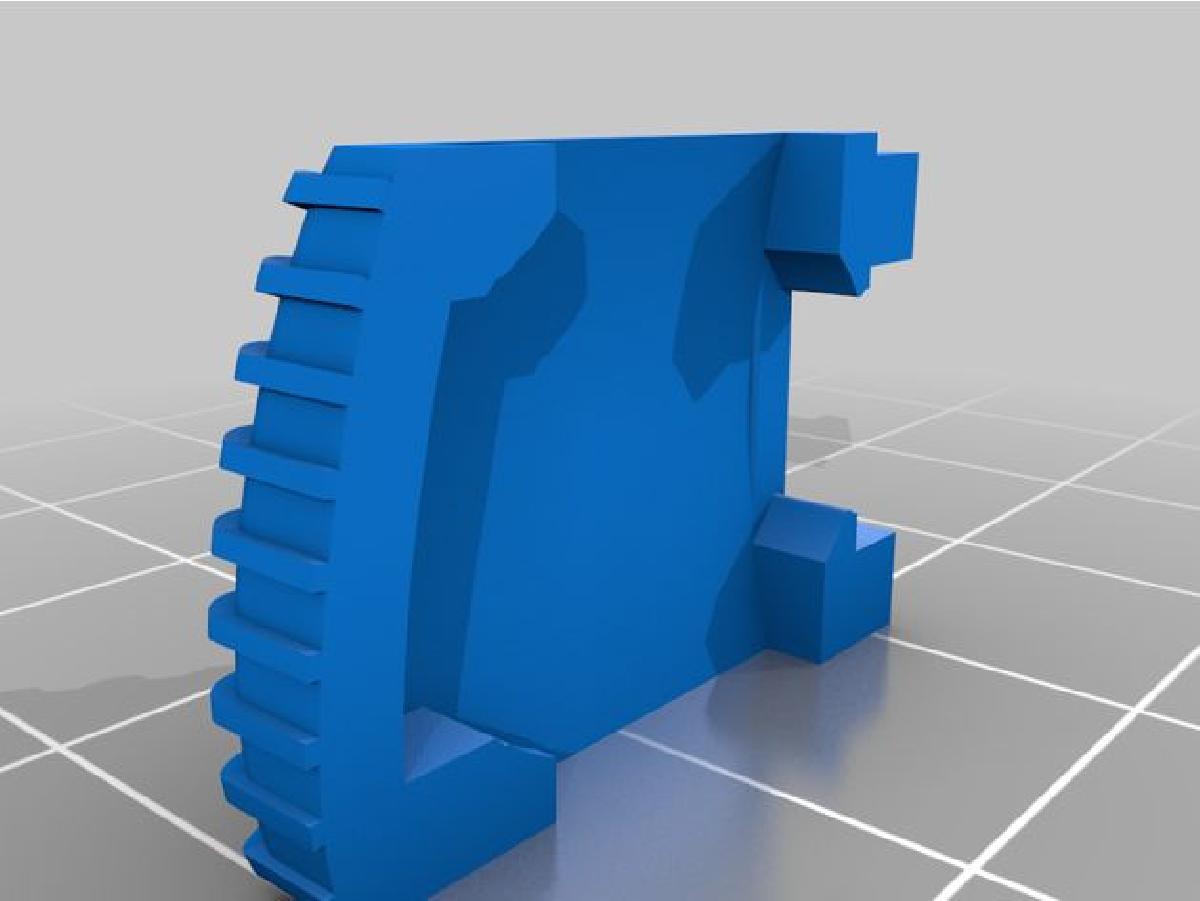 Cover of the battery compartment of the digital caliper.