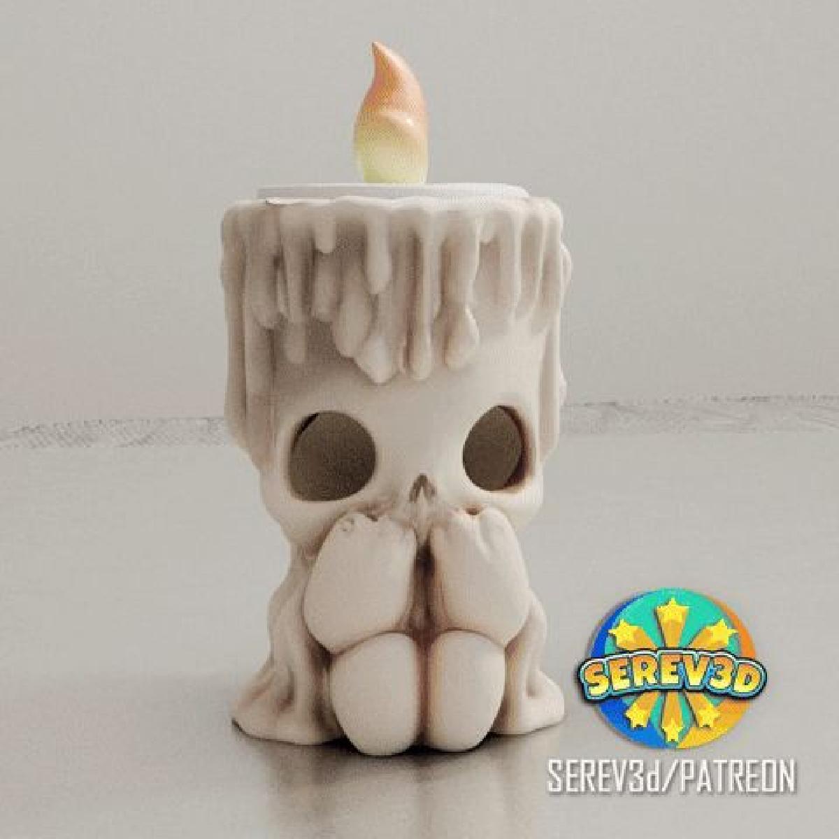 Suporte para vela de Halloween fofo e assustador NAO SAO NECESSARIOS SUPORTES