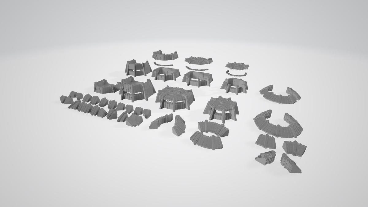 5140 Bunker de Wargaming + Linha de Defesa Conjunto Reforcado (Subconjunto)