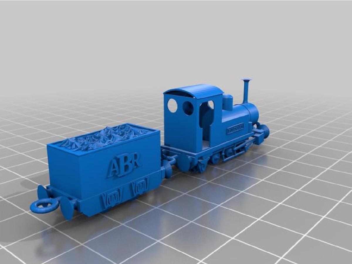 Locomotiva "Rosemary" mais tanque para ferrovia de "bitola minima".