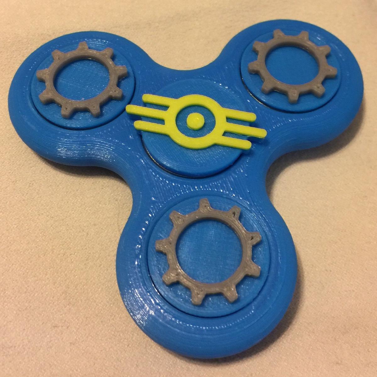 Fidget Tri Spinner com Tampas de Rolamento Tematicas