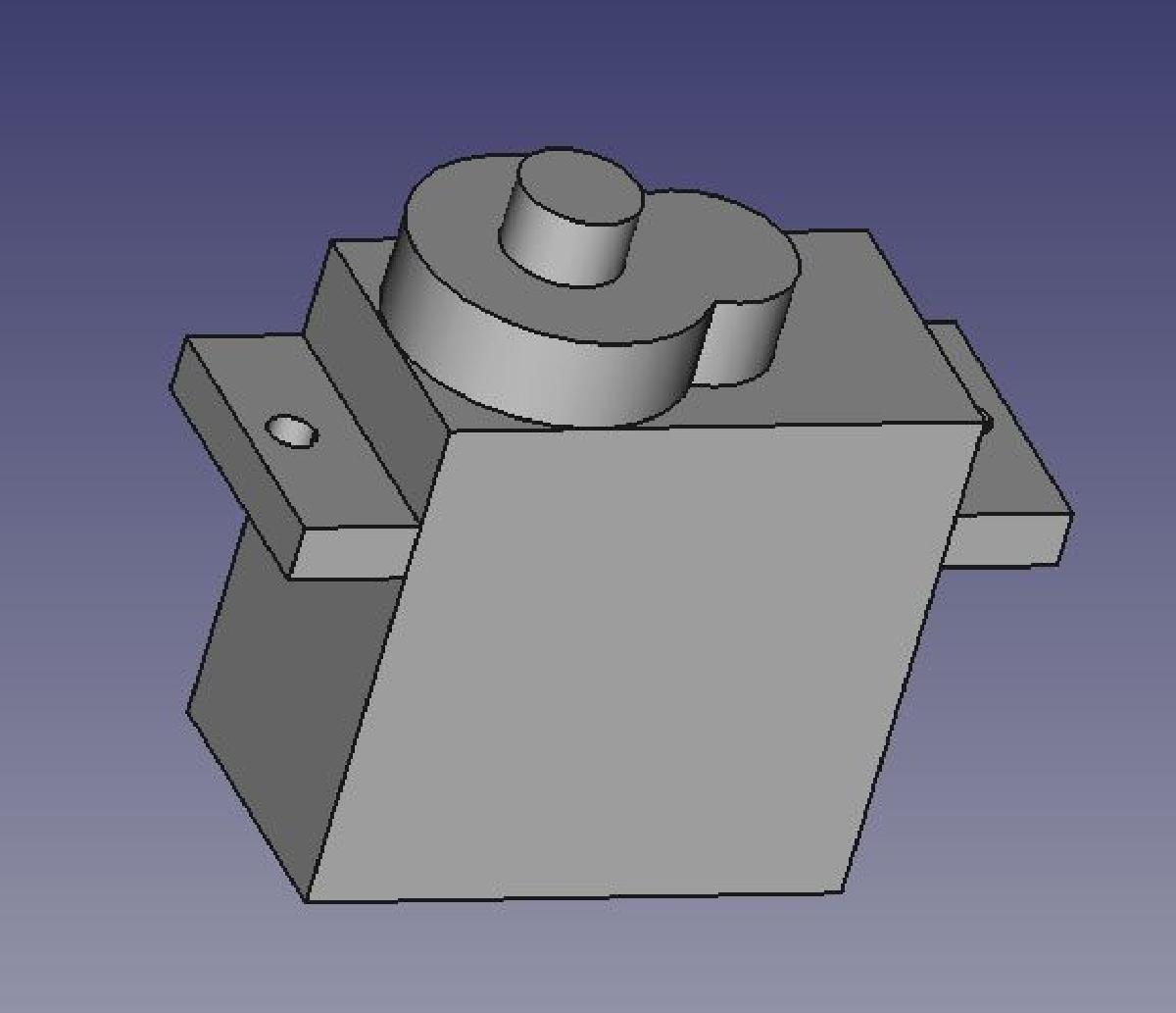 SG90S Alto Torque   Servomotor impressao digital (Empreinte Servomoteur)