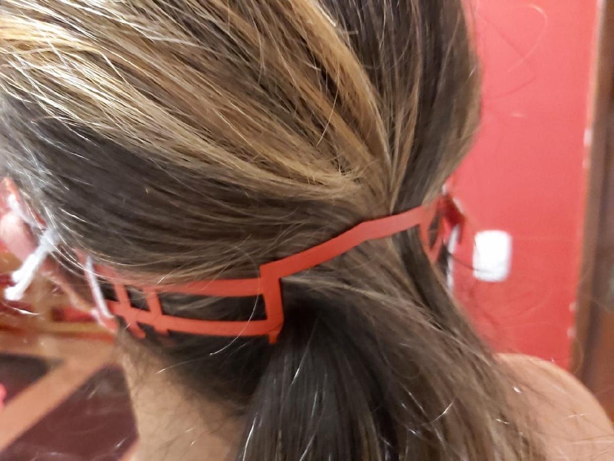 Design de Passagem de Cabelo para Mascara Facial / Protetores de Orelha Cirurgicos