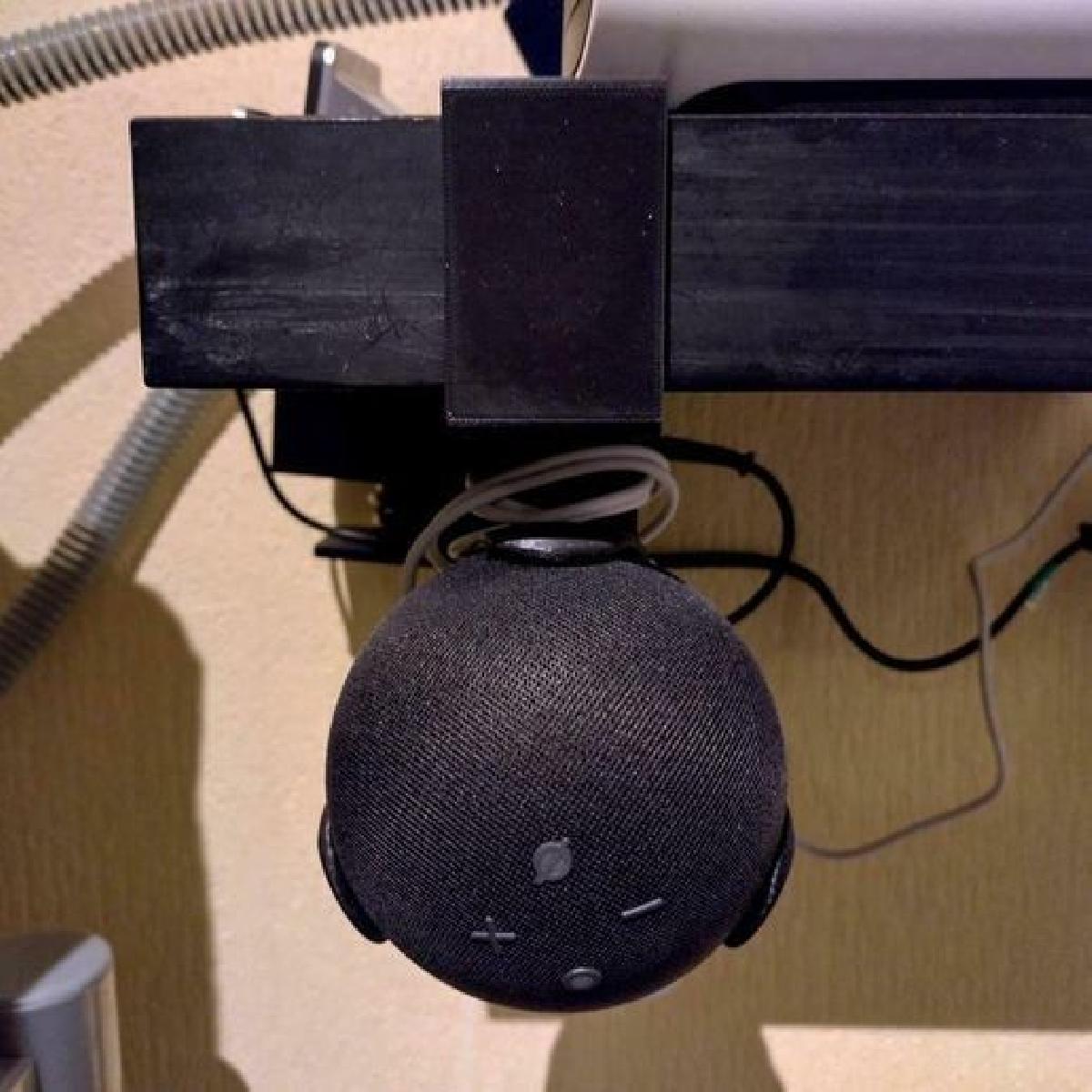 Suporte de prateleira IKEA Lack para Amazon Echo Dot 4ª Geracao