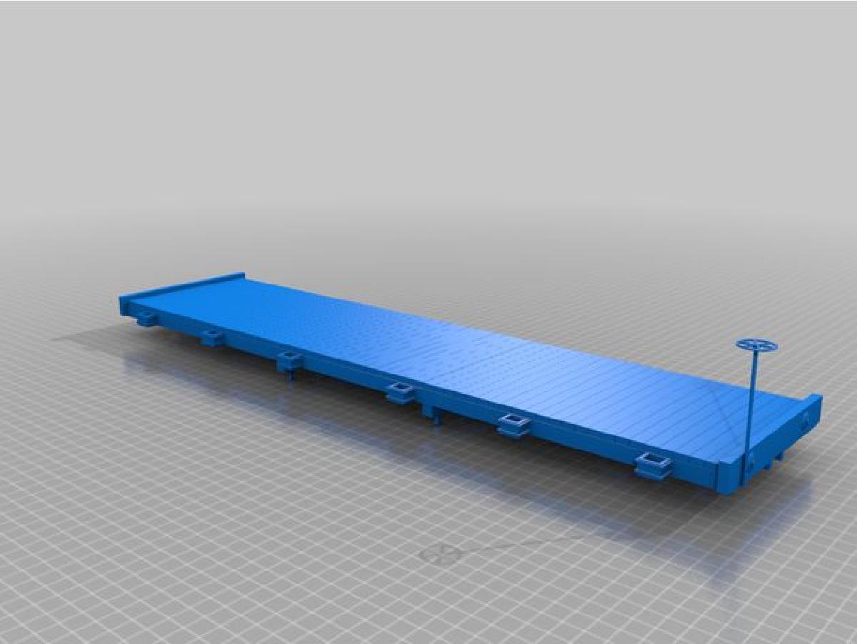 Carro plataforma de escala f de 34 pes inspirado na D&RGW (1.20.3)
