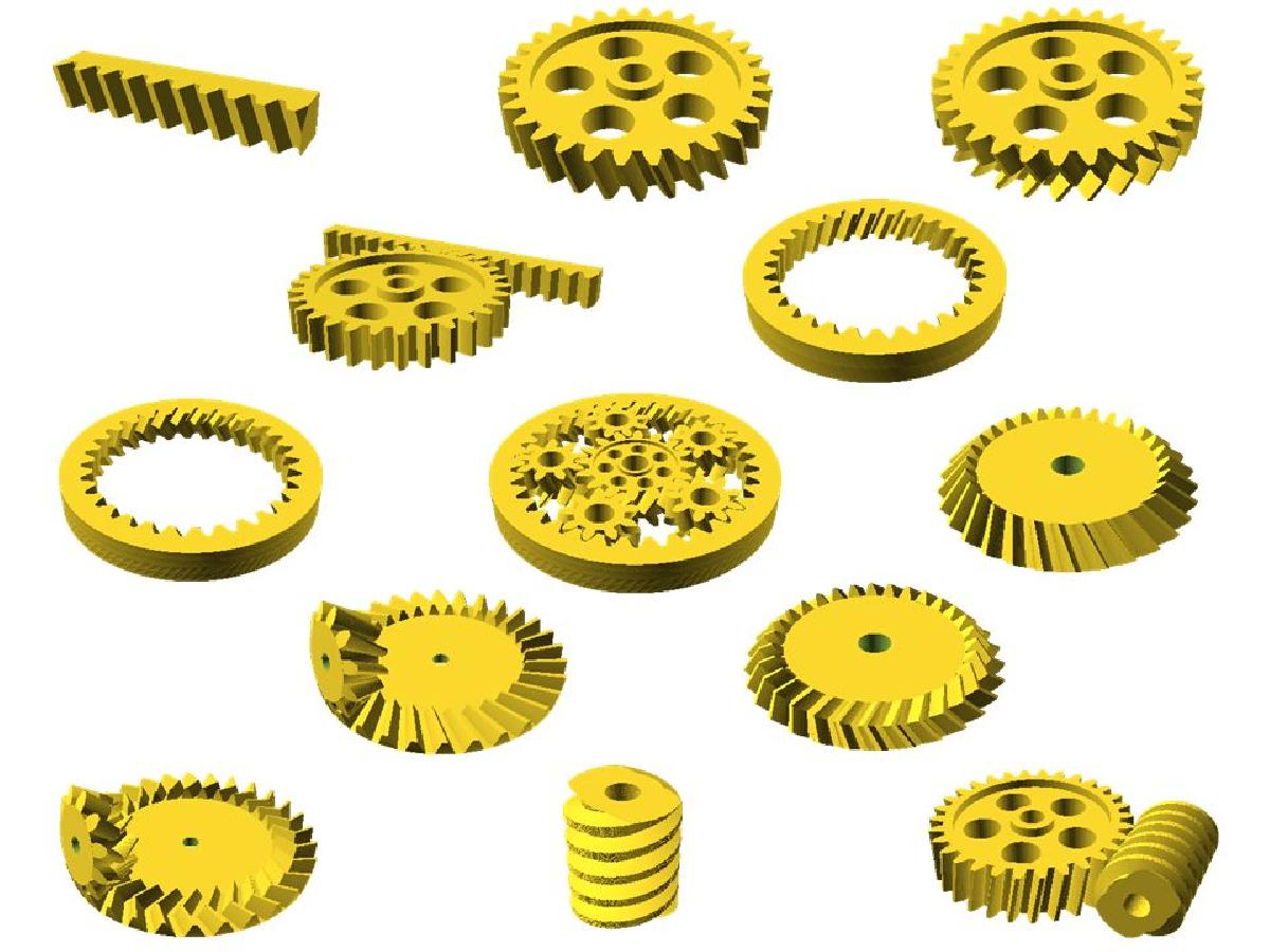 Getriebe Bibliothek für OpenSCAD / Gears Library for OpenSCAD