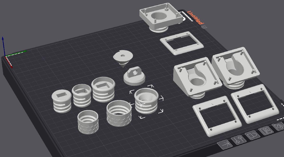 Pico De Guile 24mm + 30mm Botoes, Interruptores, Modulos OLED e Enfeites para o seu Fightstick.
