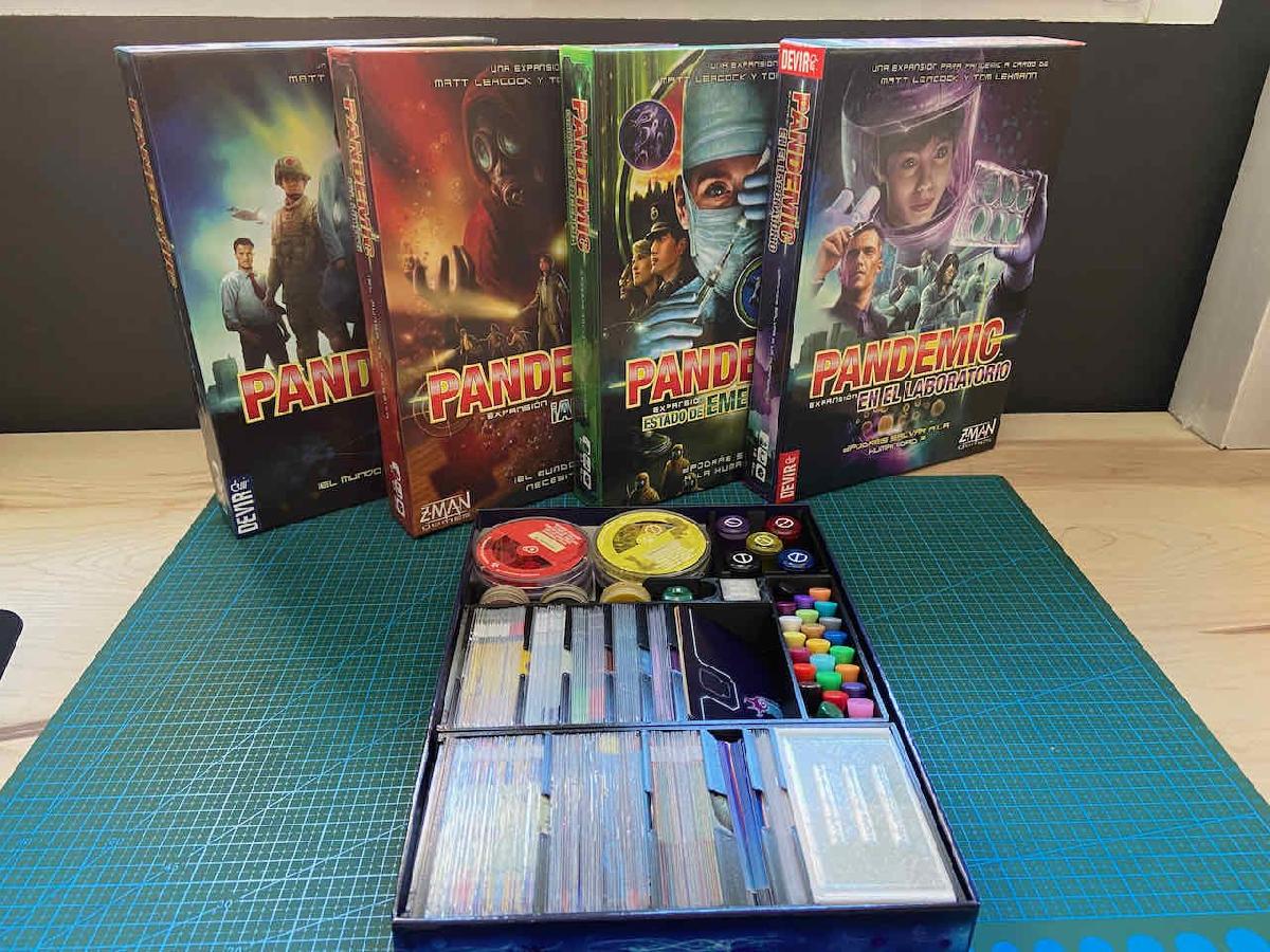 Inserto para Jogo de Tabuleiro Pandemic Todas as Expansoes em um so