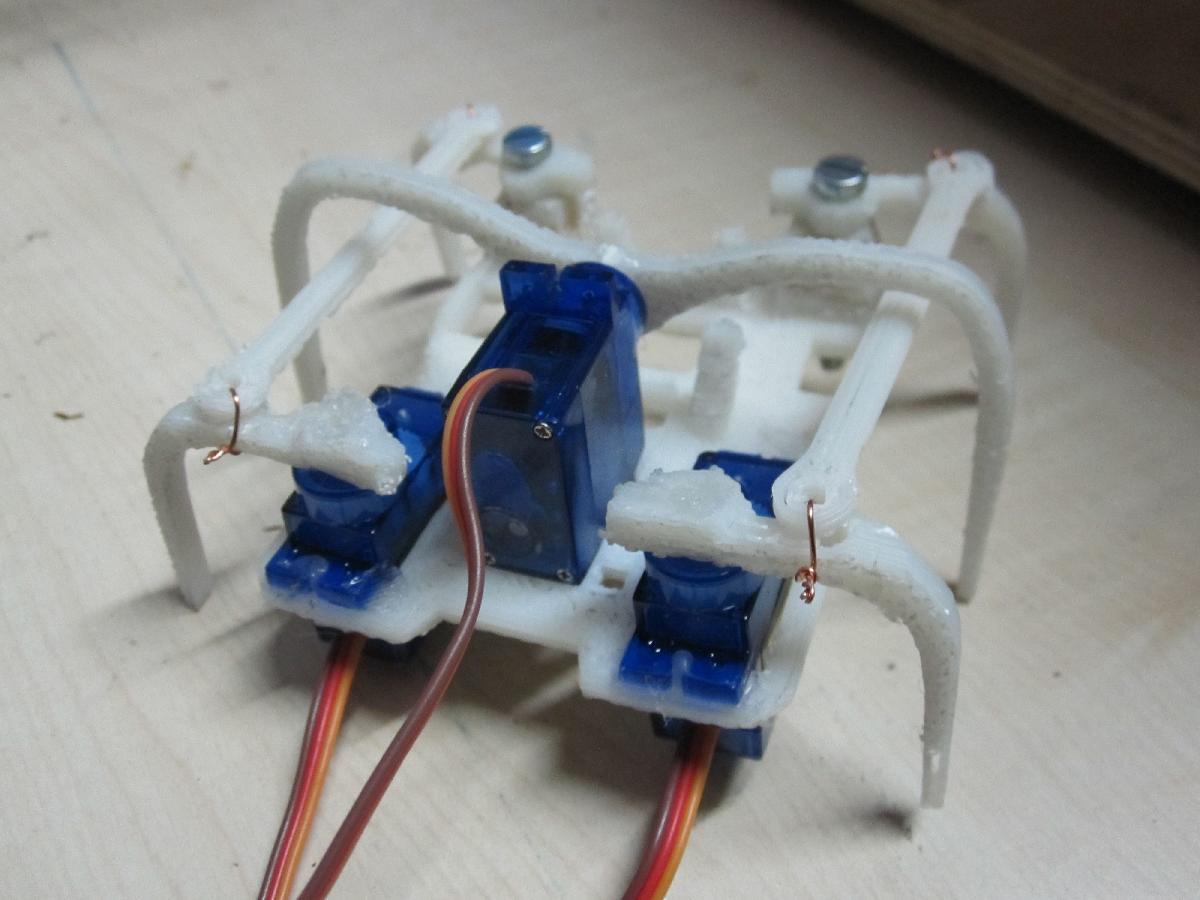 Micro Hexapode impresso