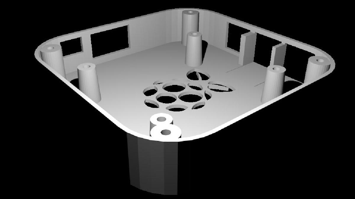 Caso para Raspberry Pi 2 / B+ (semelhante ao Apple TV)