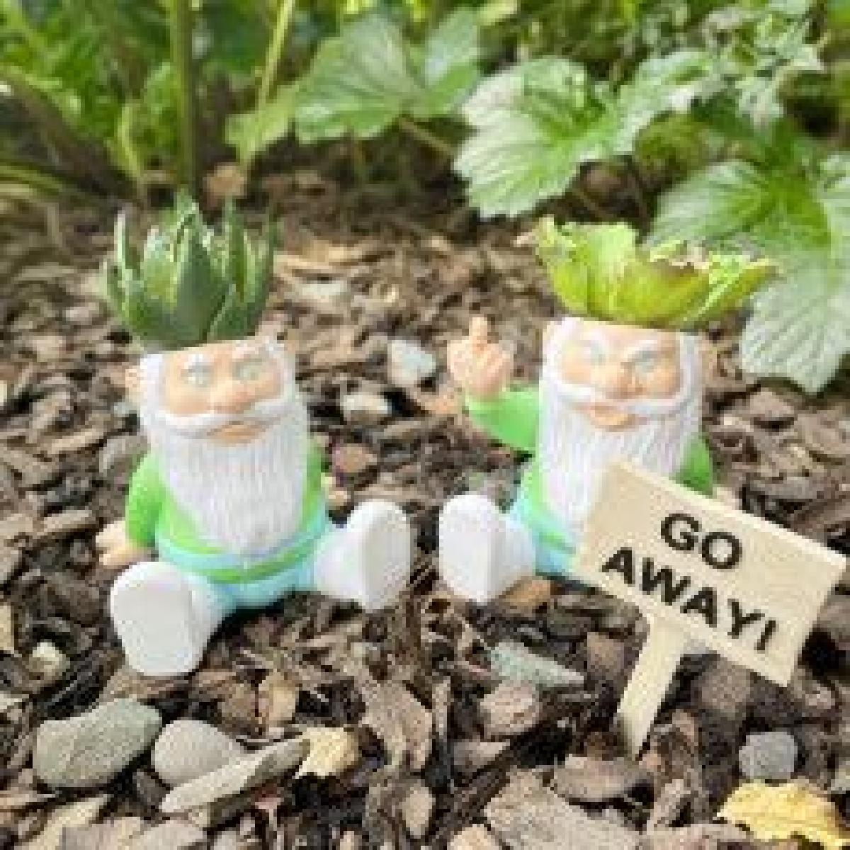 CONJUNTO DE GNOMOS DE JARDIM (RUDE E BONITO) IMPRESSAO FACIL IMPRESSAO COLORIDA