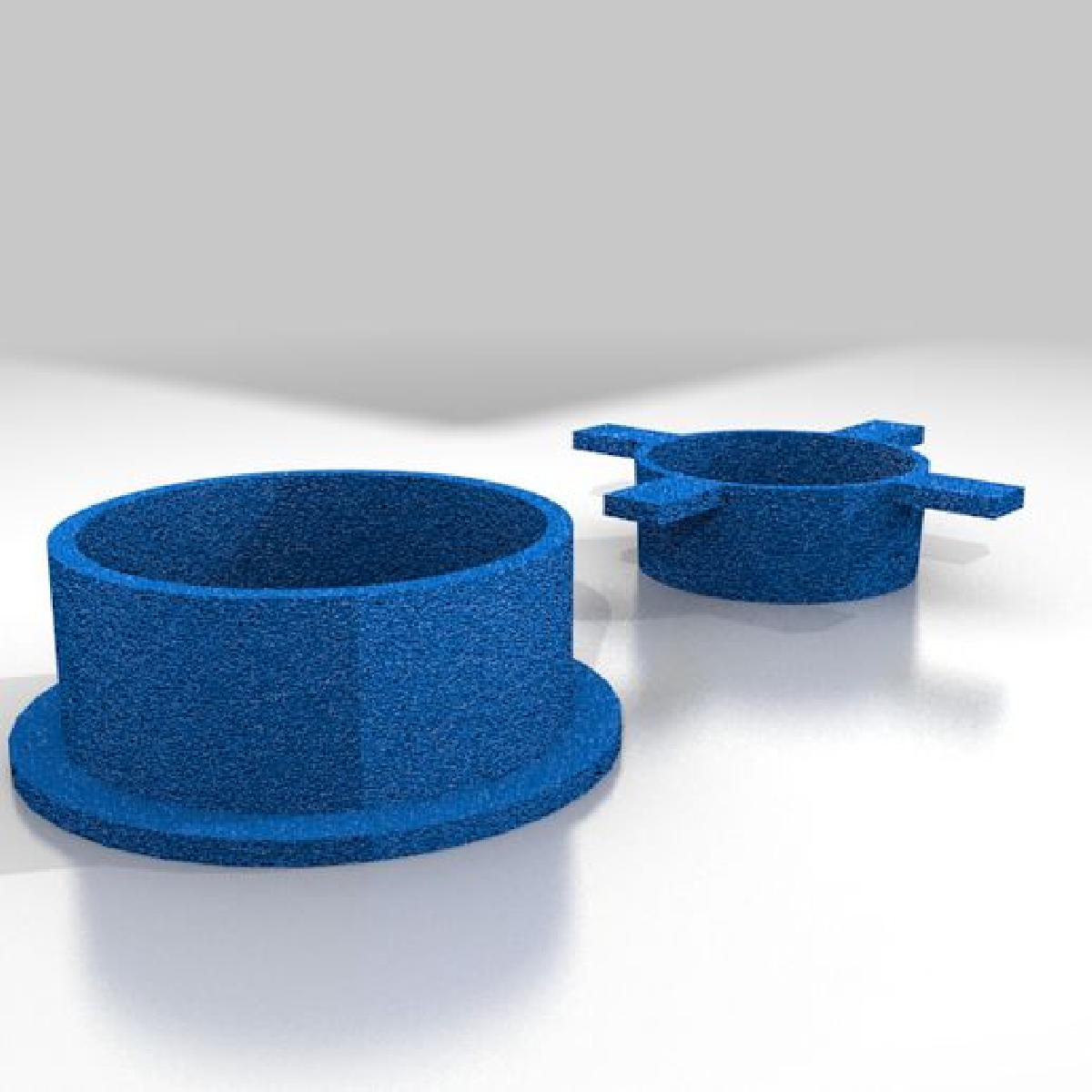 Tigela 6cm Moldes de contorno para moldes de silicone