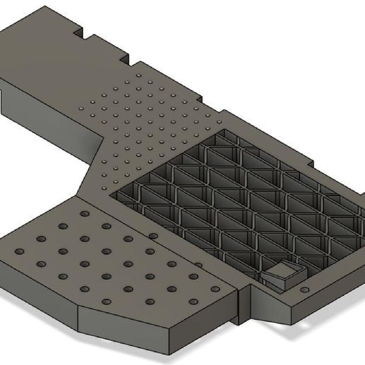 Plataforma de tripulacao para o canhao autopropulsado 2S7 de 203 mm do Trumpeter 1/35.