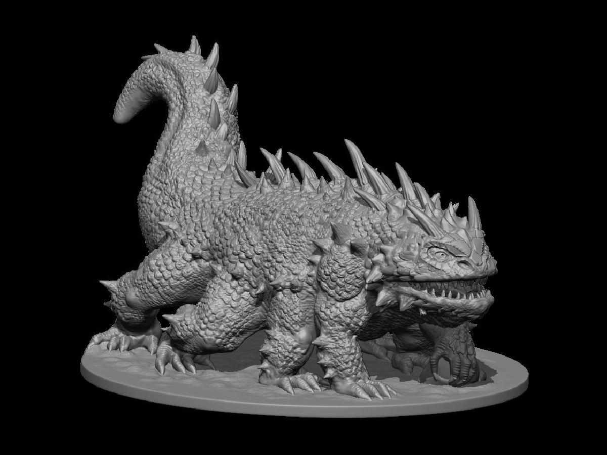 Miniatura de Basilisco D&D