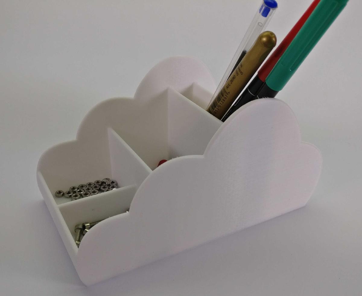 Organizador de mesa em nuvem