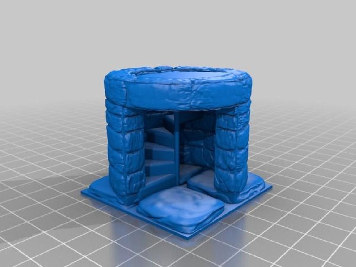 Escada em espiral completa OpenForge 2.0 Mag + Door