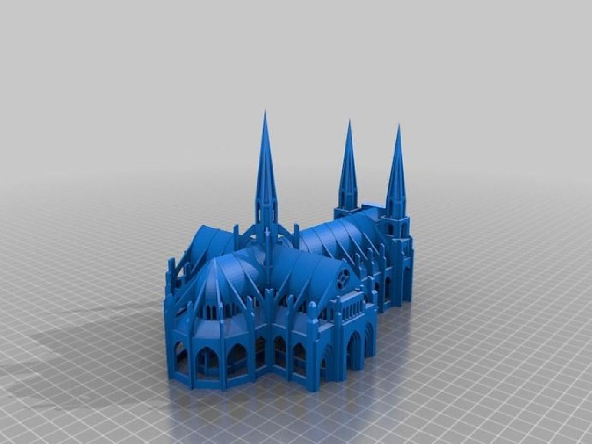 Plataforma única da catedral gótica