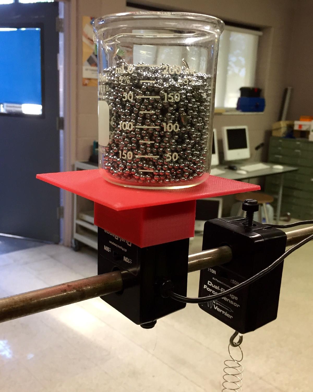 Acessorio de Placa de Forca para Sensor de Forca de Dupla Faixa Vernier