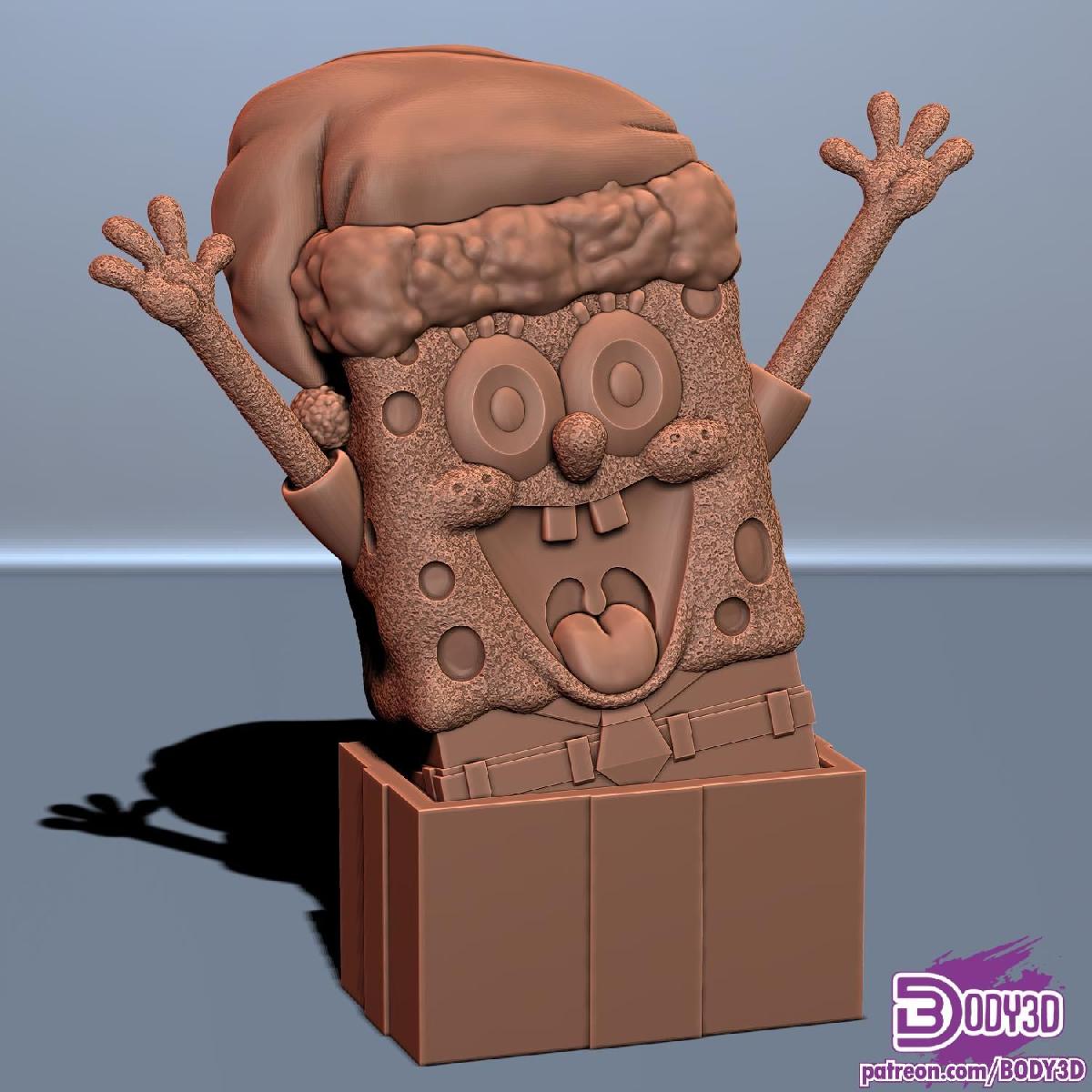 SpongeBob Natal (Sem Suportes)