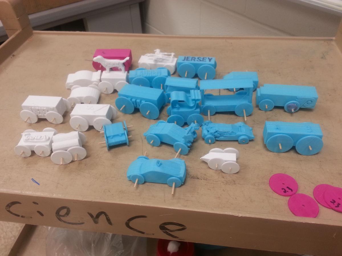 Carrinhos de palito de dente