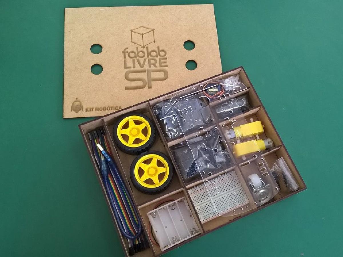 Caixa de Kit Arduino Robotico   Corte a Laser 