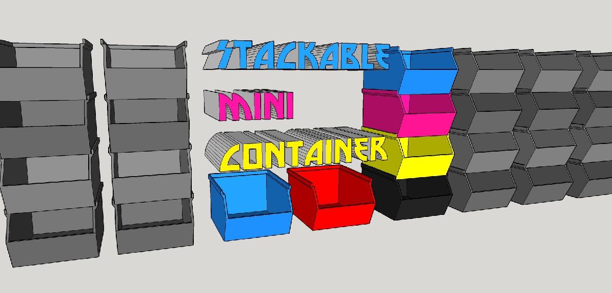 Conteiner Mini Empilhavel + videotutorial SketchUp