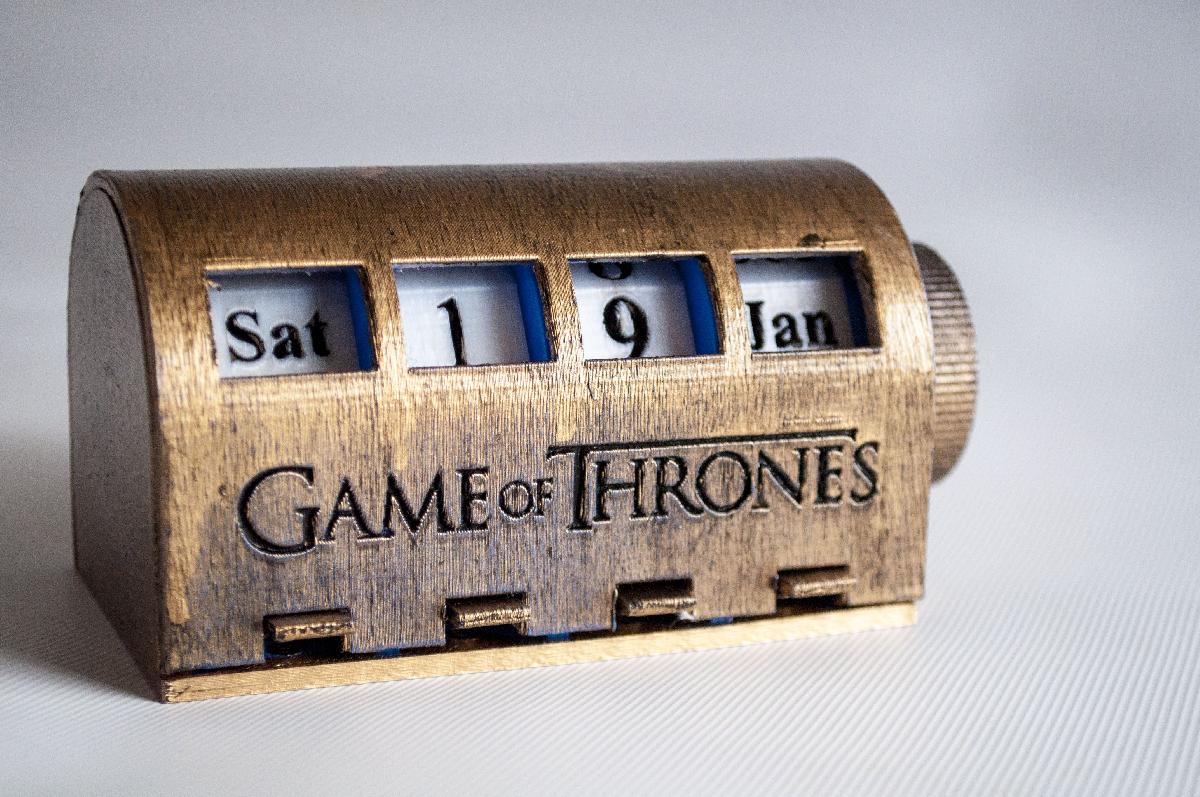 Calendario de mesa de Game of Thrones