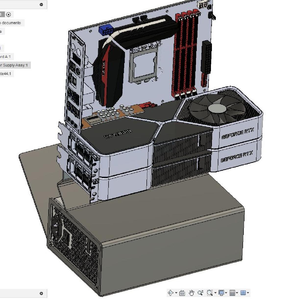 CASE_PC micro ATX Apenas uma amostra do que estou projetando