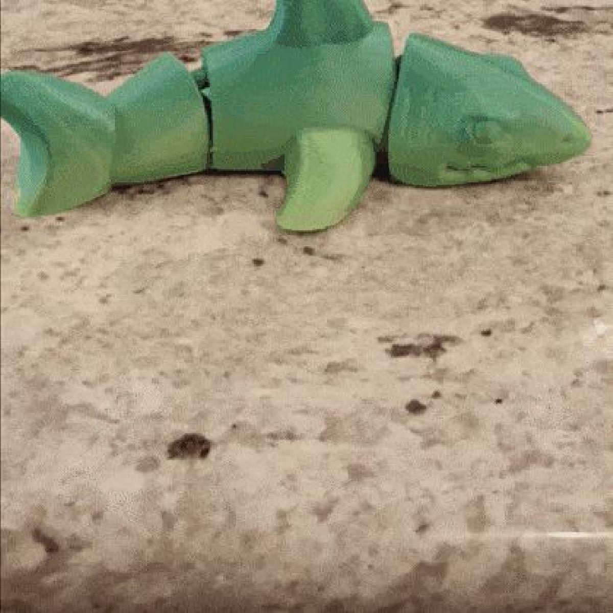 Ima de tubarao brinquedo flexi fidget articulado impressao no lugar