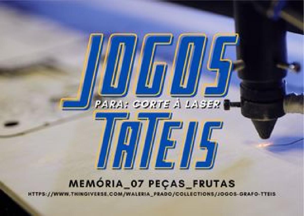 CUT BY LASER   TACTILE GRAPH MEMORY GAME (7PCS   FRUITS)