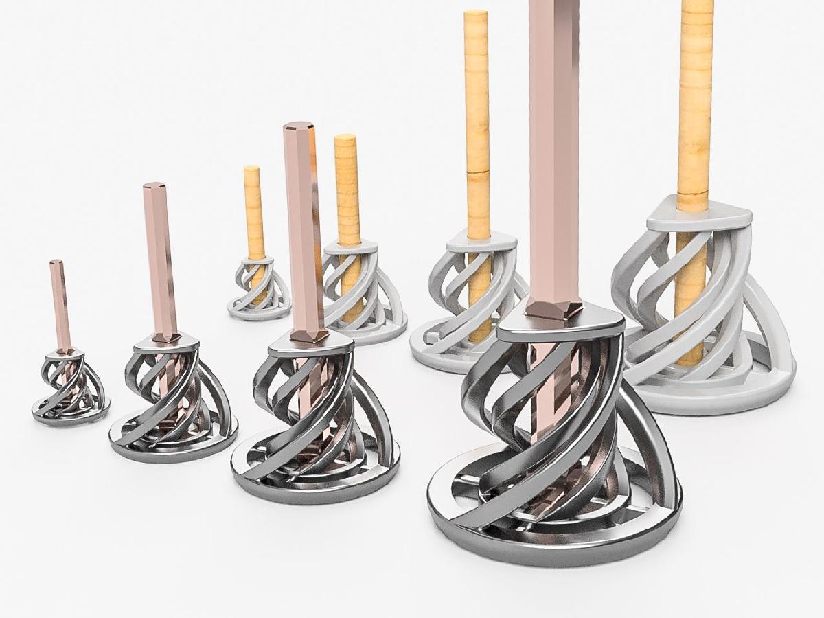 Misturador com varinha para tinta e epoxi sem suporte (totalmente imprimivel e madeira)