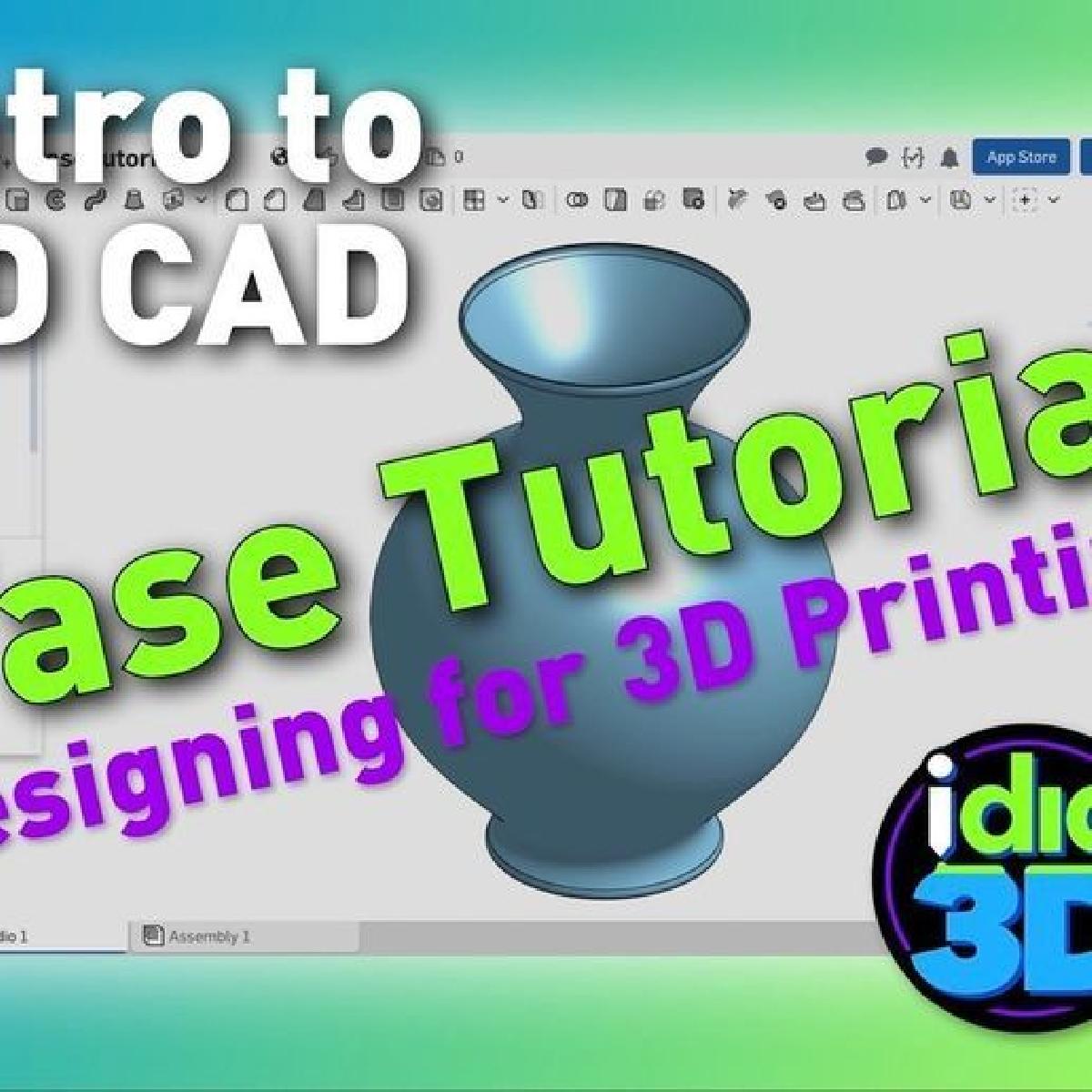 Tutorial de Vaso Introducao ao CAD para impressao 3D