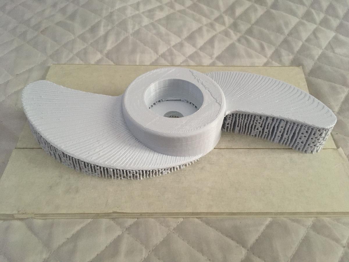 Helice para motor eletrico DIY com furadeira para meu caiaque.