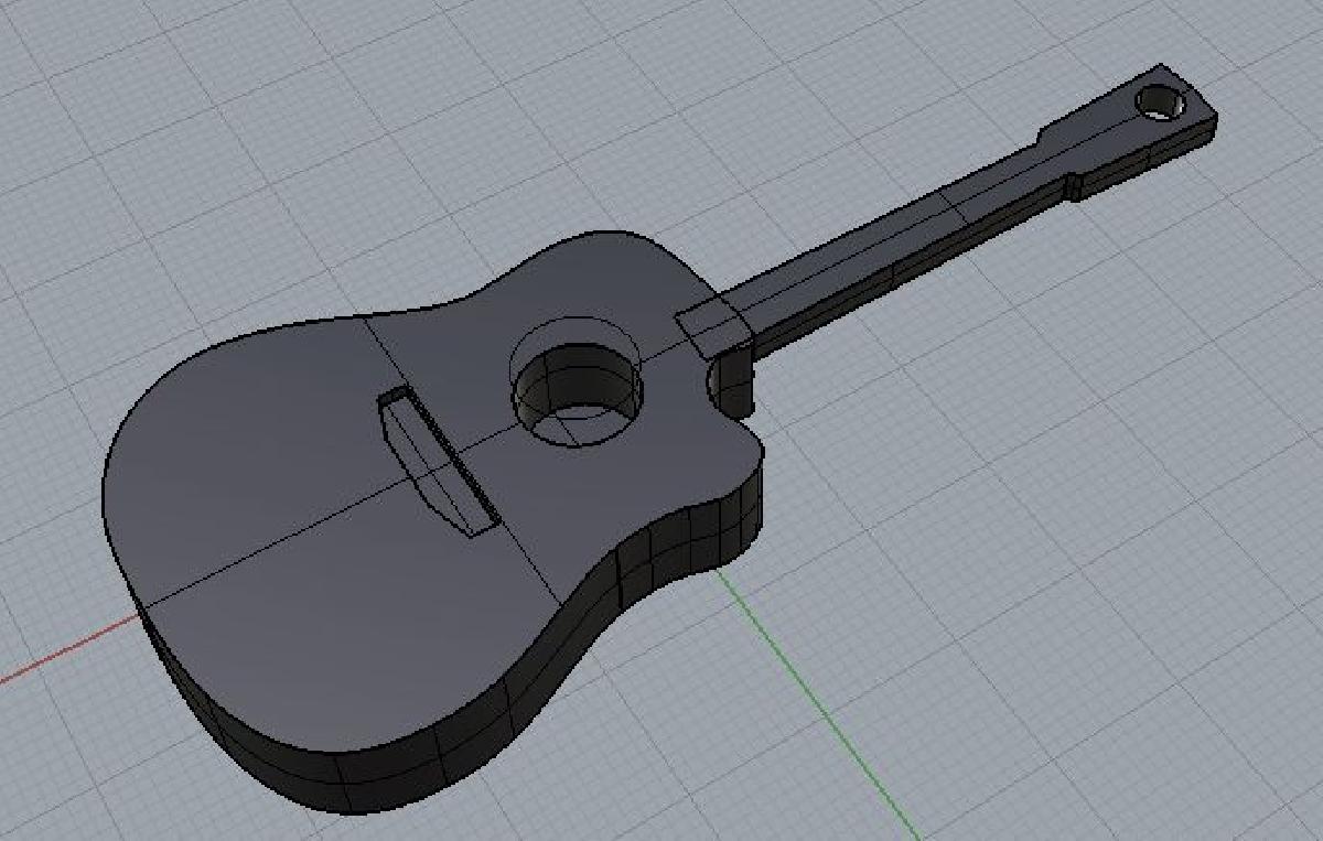 Chaveiro de Guitarra do Ian
