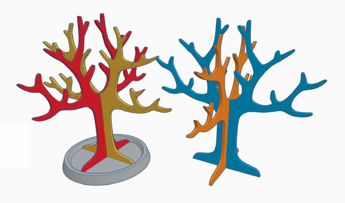 Arvore de joias x2 Capacidade simetrica