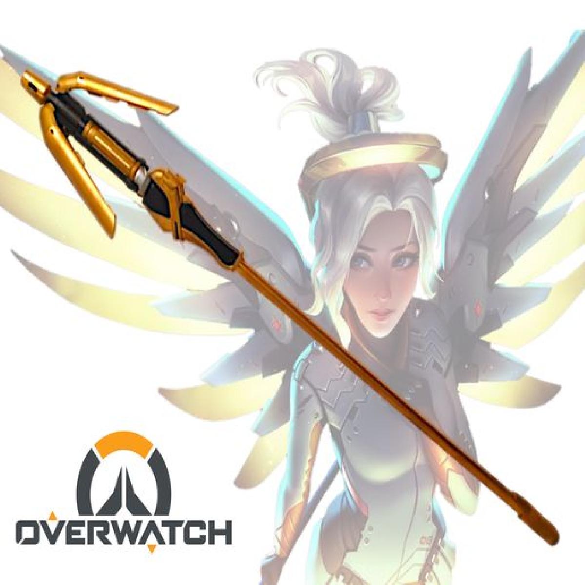 Caduceu de Mercy com cabo preciso do jogo e impressao facil.