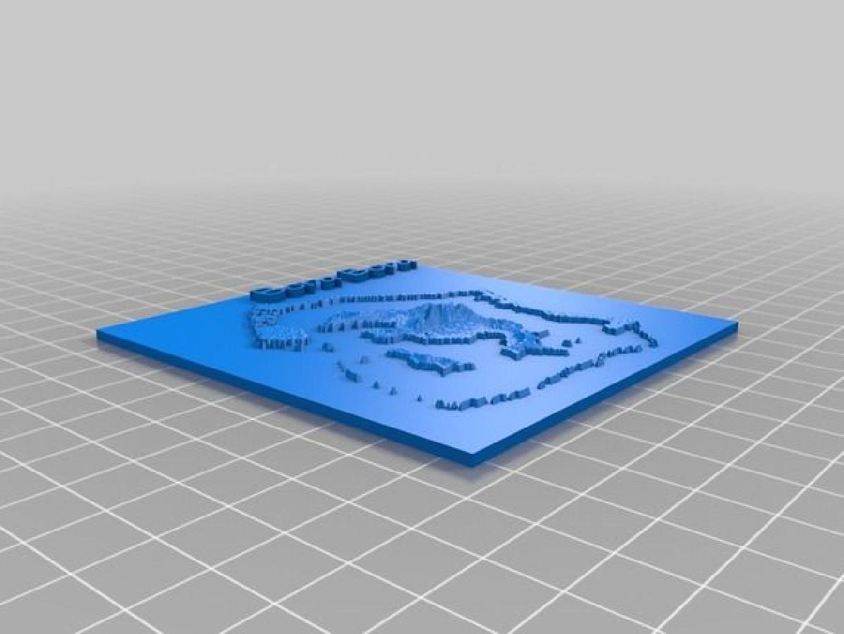 Mapas de relevo de Bora Bora