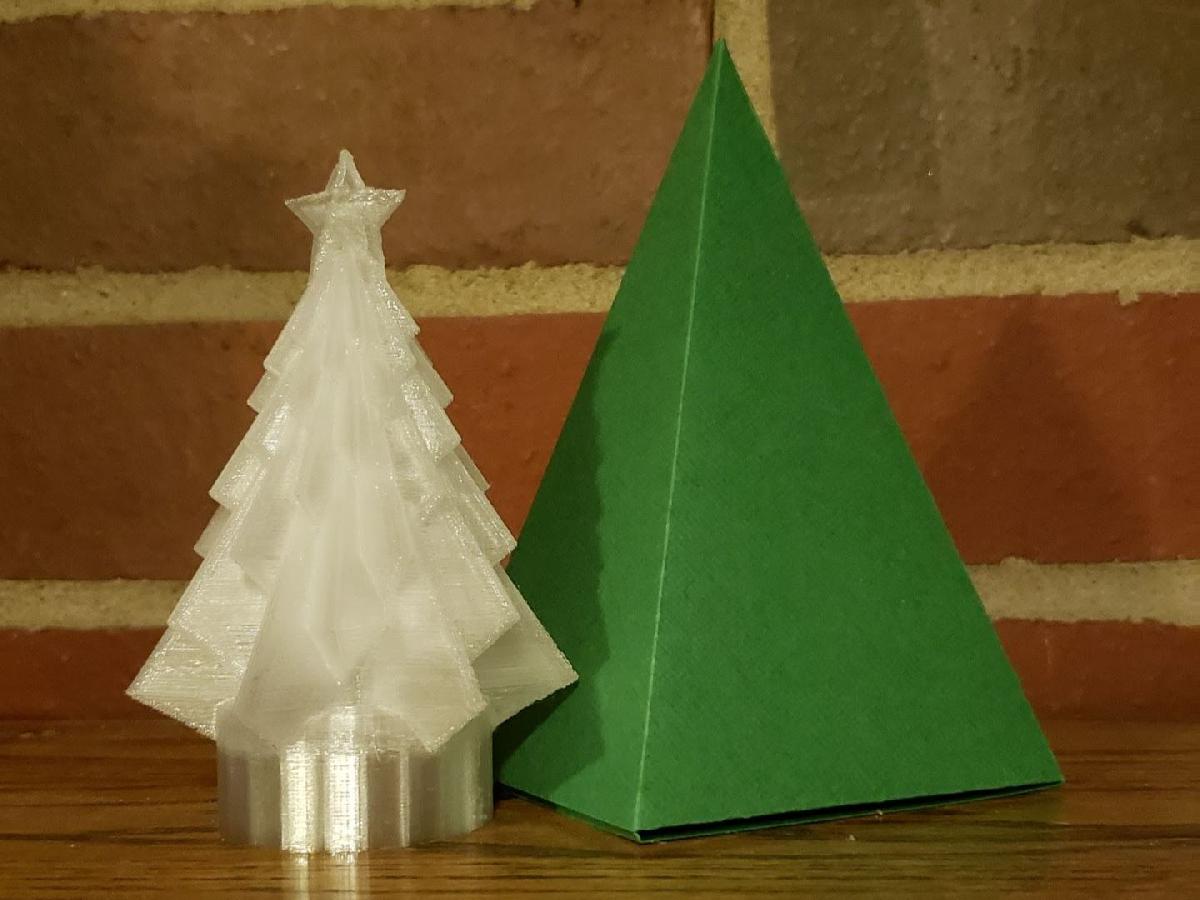 Caixa de presente de papel para decoracao de tampa de vela LED de arvore de Natal