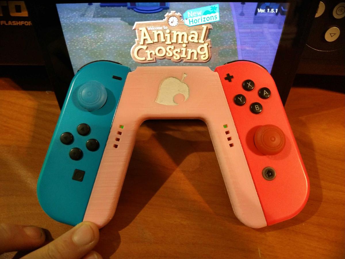 Nintendo Switch Joy Con Grip V2   Animal Crossing