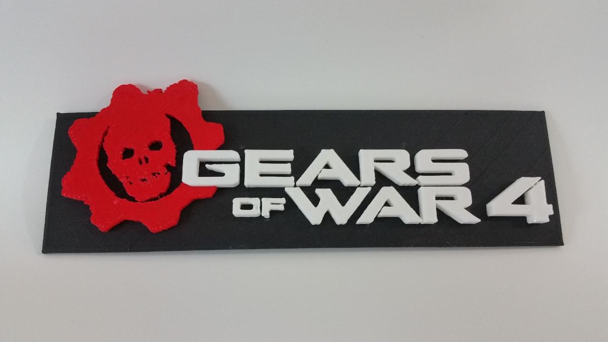 Placa do Logo de Gears of War 4