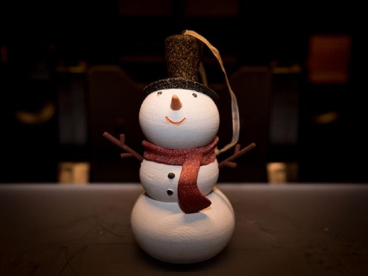 Enfeite de Boneco de Neve