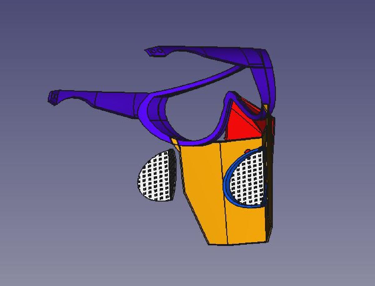 Mascara e oculos em um.