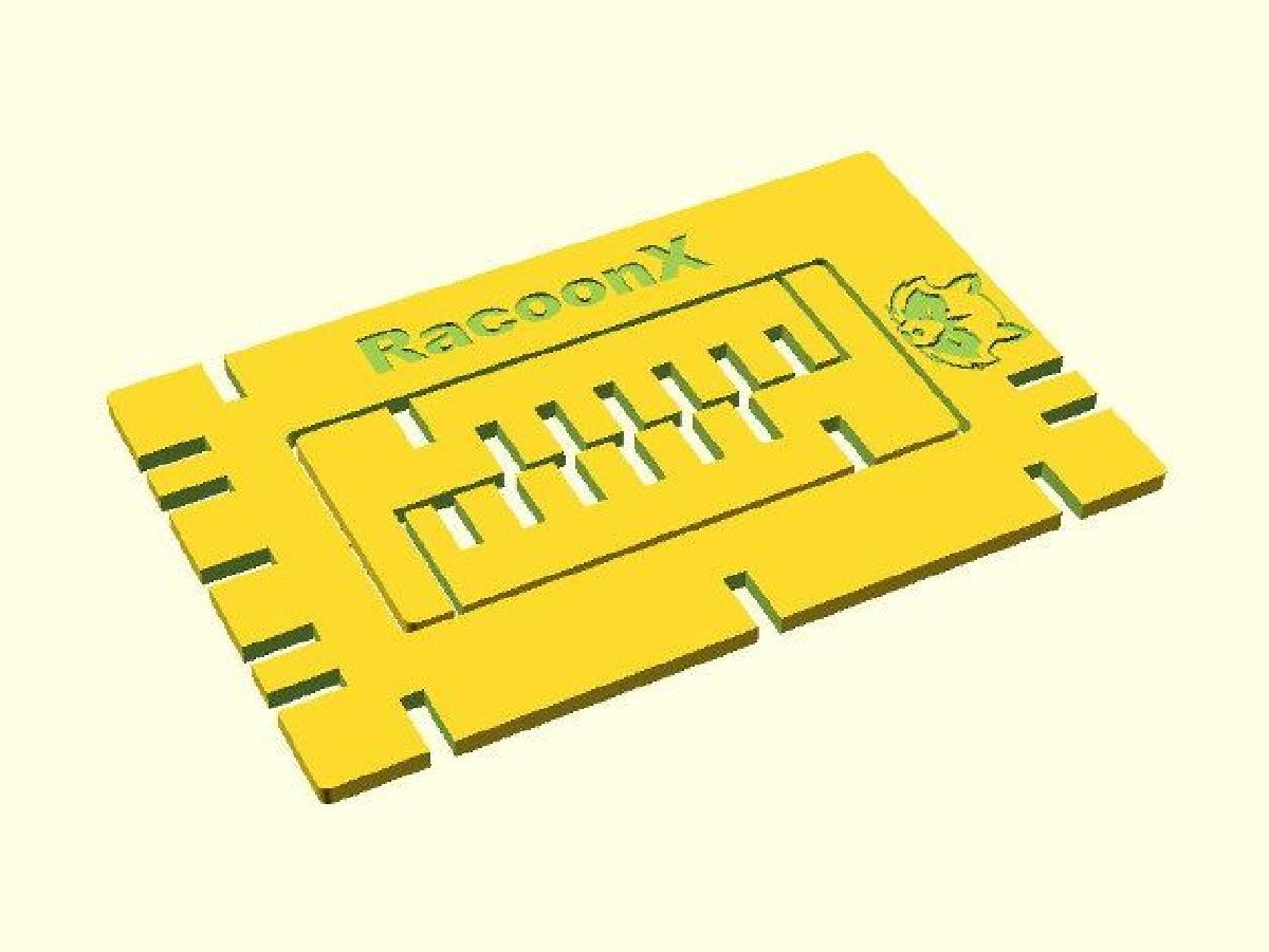 Suporte para telefone otimizado para brindes / emergencia / camping em design de cartao de credito parametrico.