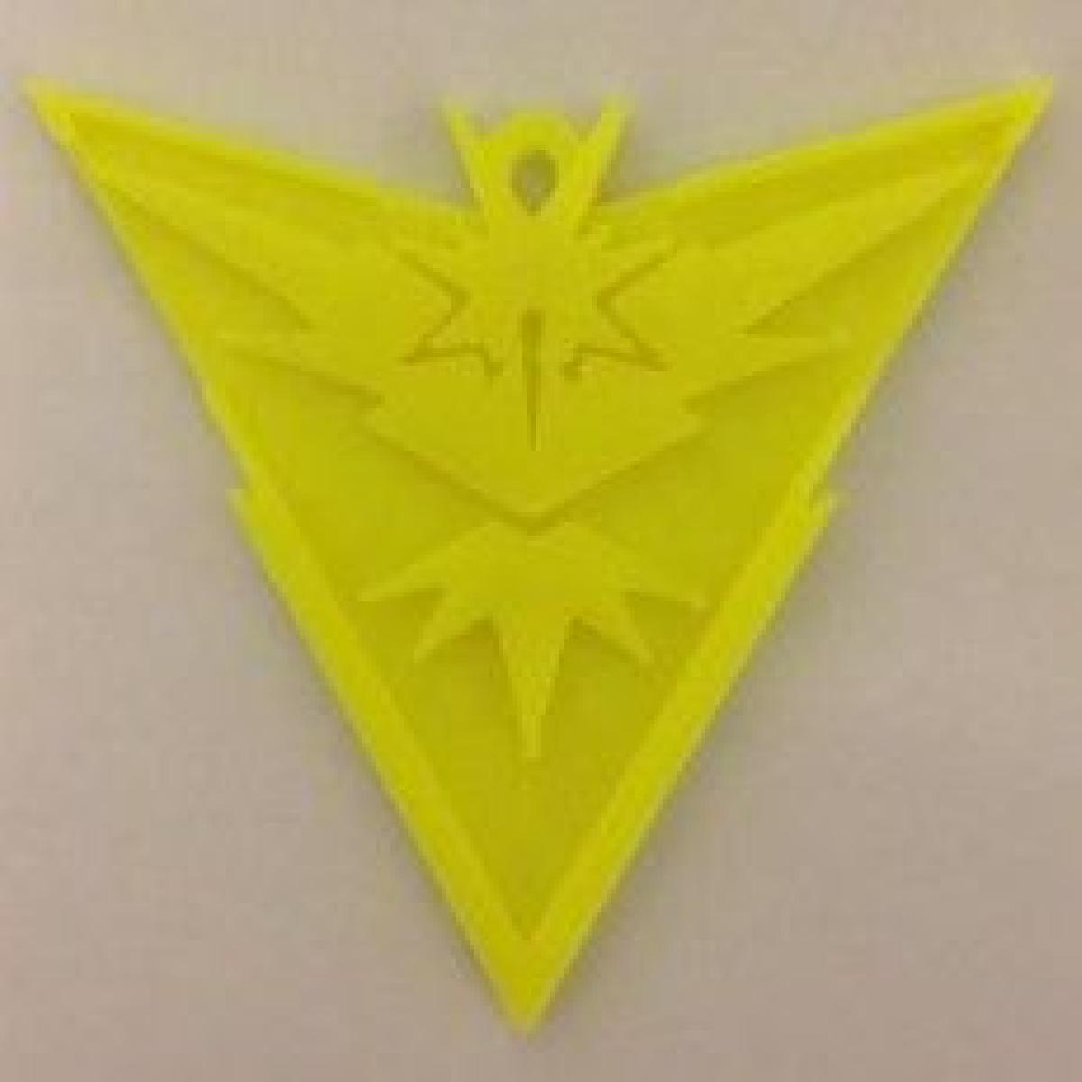 Logotipo Pendente da Equipe Instinto do Pokemon Go