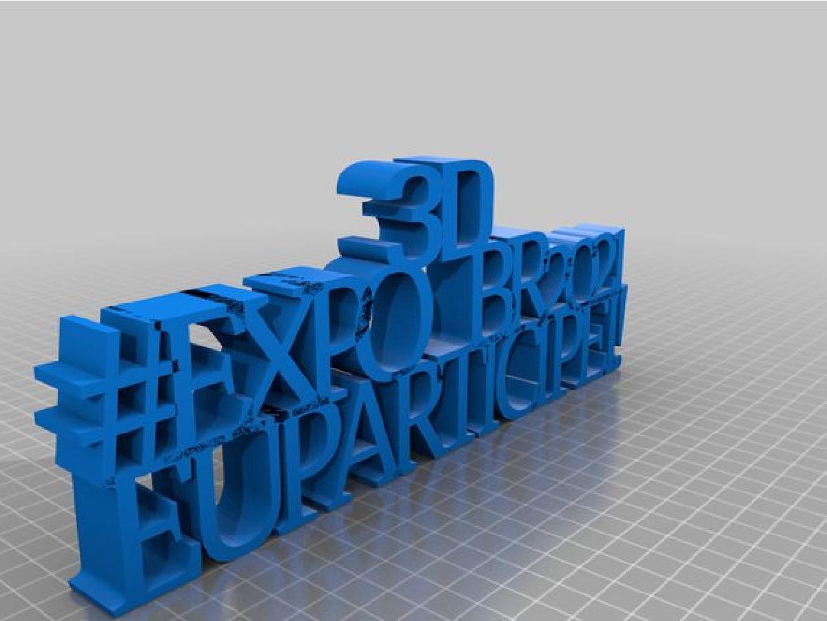 Desafio expo3dbr Frase de mesa
