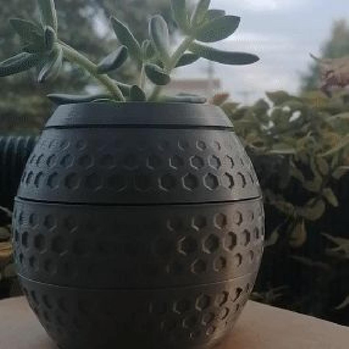 Vaso pequeno esferico rotativo
