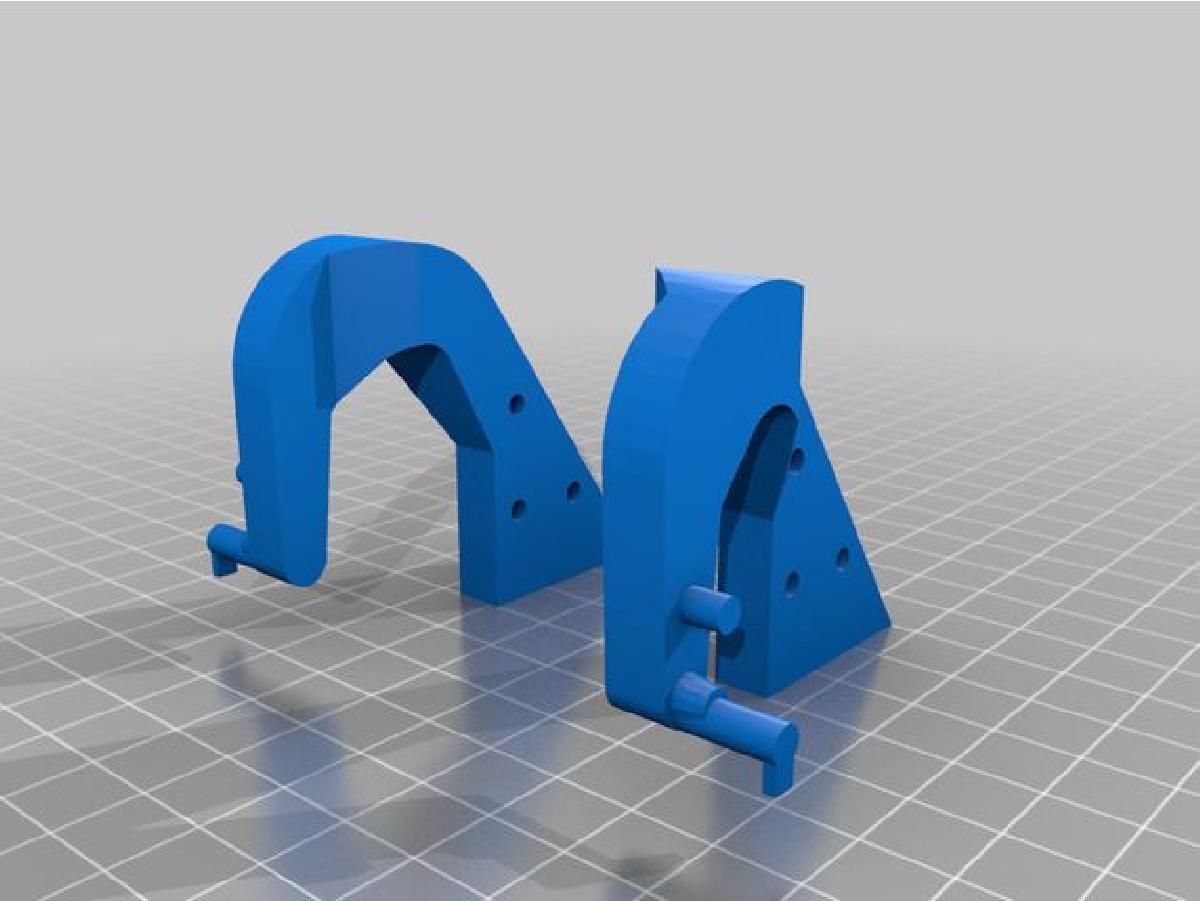 Audi A6 (2003 2004) Dobradicas da Tampa do Descanso de Braco com Arquivo Freecad