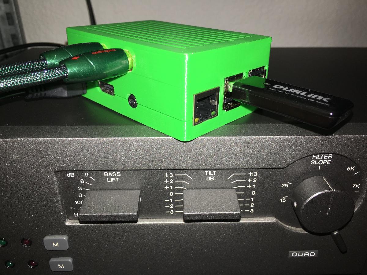 Raspberry Pi 2 com Caixa Hifiberry DAC
